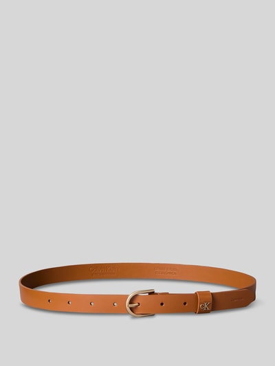 CK Calvin Klein Riem van echt leer met logodetail Cognac - 3