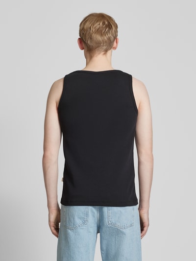 BLKVIS Tanktop met labelstitching, model 'SCRIPT' Zwart - 5