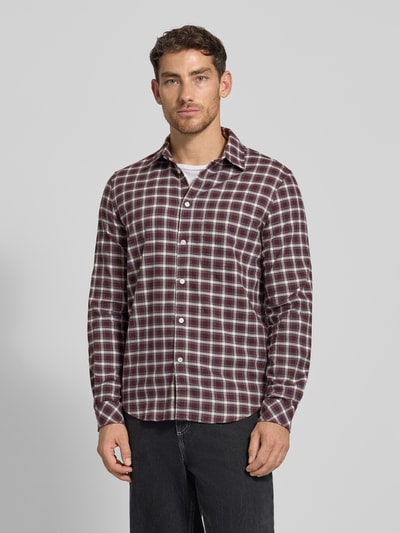 Samsøe Samsøe Regular Fit Freizeithemd mit Kentkragen Modell 'LIAM' Bordeaux 4