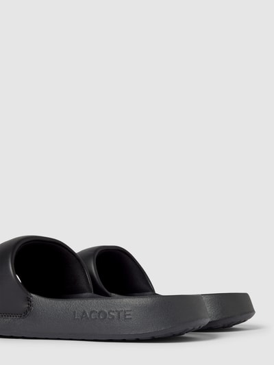 Lacoste Slides mit Label-Print Black 2