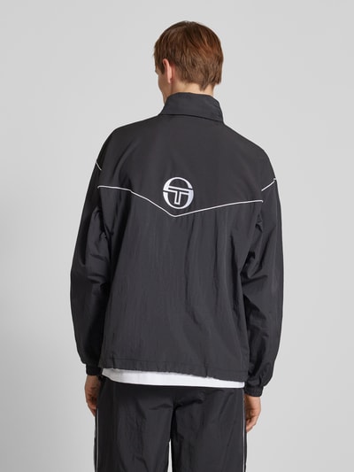 SERGIO TACCHINI Trainingsjack met opstaande kraag, model 'ISPICA' Zwart - 5