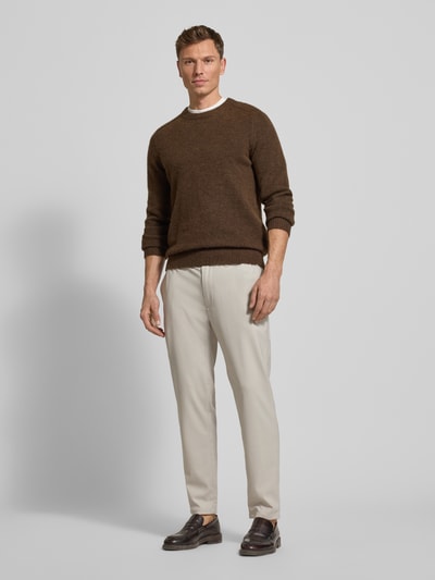 MCNEAL Stoffen broek met elastische band Ecru - 1