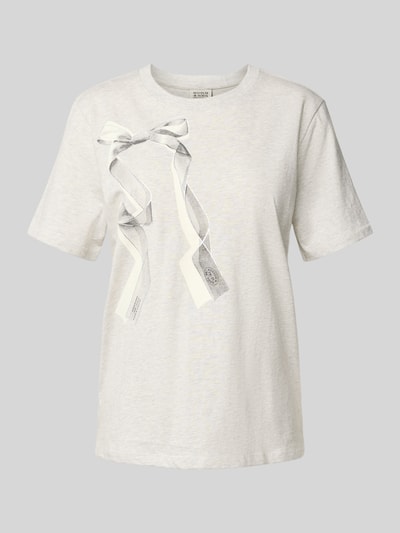 Scotch & Soda T-Shirt mit Motiv-Print Hellgrau 2
