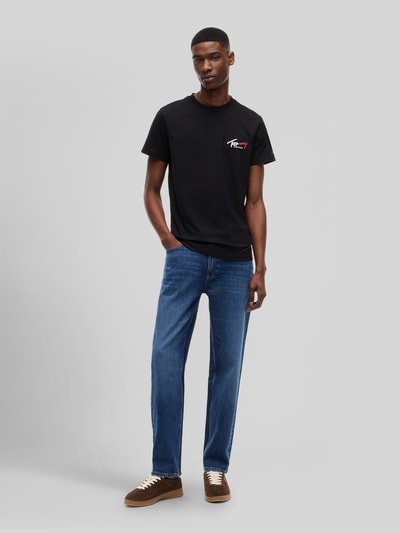 Tommy Jeans Slim Fit T-Shirt aus reiner Baumwolle Black 1