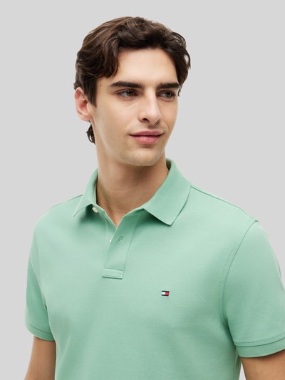 Tommy Hilfiger Koszulka polo o kroju regular fit z mieszanki bawełny Jasnozielony 3