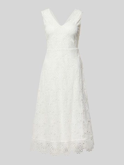 comma Sukienka midi z koronką szydełkową Złamany biały 2