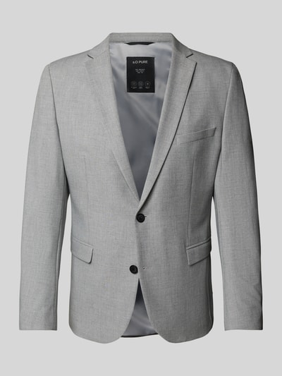 s.Oliver BLACK LABEL Slim Fit Sakko in feinem Webmuster Hellgrau 2