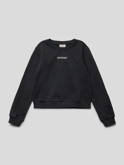 Only Sweatshirt mit Statement-Stitching Black 1