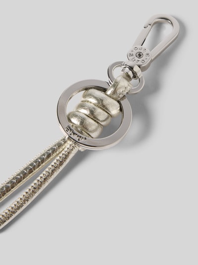 Abro Hanger met reliëflogo, model 'Shimmer' Goud gemêleerd - 2