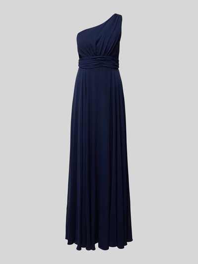 TROYDEN COLLECTION Avondjurk met one shoulder-band Donkerblauw - 2