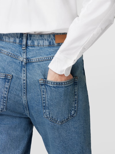 Review Jeans met labelpatch Hemelsblauw - 3