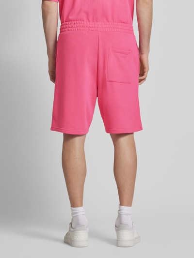 REVIEW Relaxed Fit Sweatshorts mit Label-Stitching Pink 5