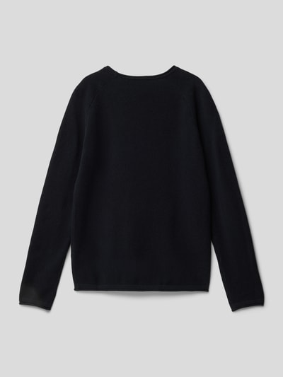 Jack & Jones Sweter z dzianiny z fakturowanym wzorem model ‘HILL’ Granatowy 3