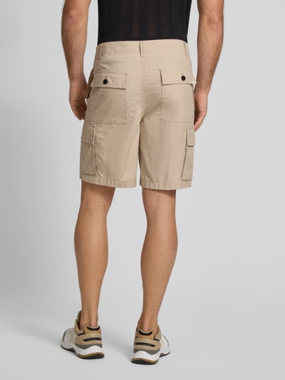 Knowledge Cotton Apparel Bermuda met Franse steekzakken Steengrijs - 5