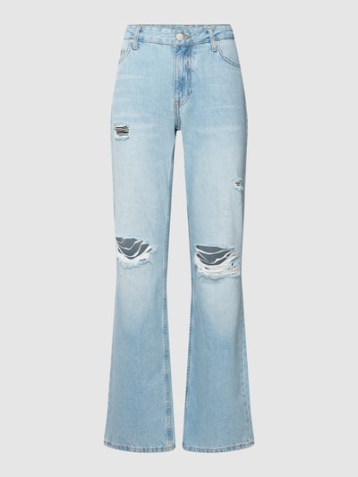 Review Jeans in used-look Hemelsblauw - 2