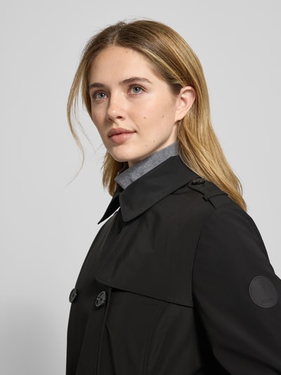 JOOP! Lange jas met knoopsluiting, model 'Cindy' Zwart - 3