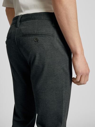 Only & Sons Tapered Fit Stoffhose mit Glencheck-Muster Modell 'MARK' Oliv 3