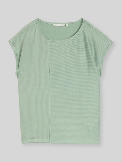 Tom Tailor Denim Relaxed Fit T-Shirt mit Rundhals Ausschnitt Hellgruen 2