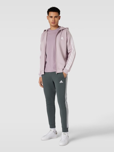 ADIDAS SPORTSWEAR Bluza rozpinana z wyhaftowanym logo Brudnoróżowy 1