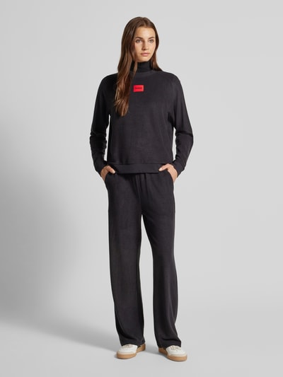 HUGO Sweatpants mit Label-Detail Modell 'SNOOZIE' Black 1