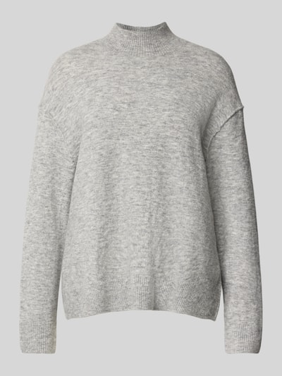 Marc O'Polo Denim Regular fit gebreide pullover van scheerwolmix  Lichtgrijs gemêleerd - 2