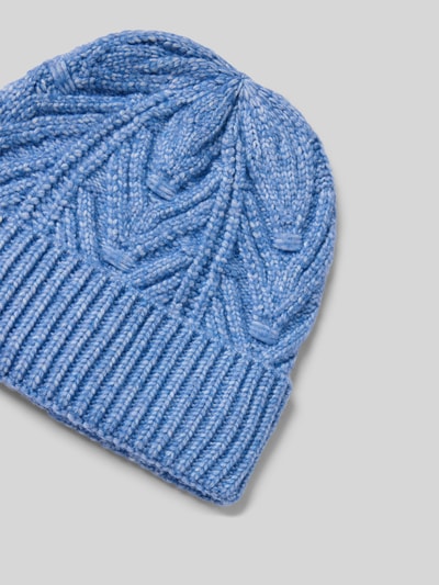 ICHI Gebreide muts met structuurmotief, model 'IAMYNTE' Blauw - 2