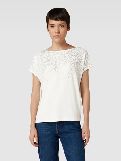 s.Oliver RED LABEL T-Shirt mit Kappärmeln Offwhite 4