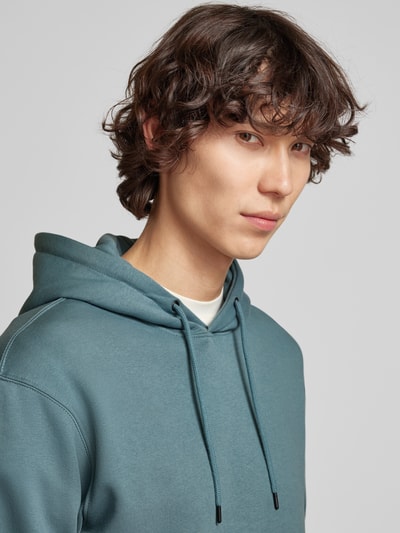 Jack & Jones Bluza z kapturem i kieszenią kangurką model ‘STAR’ Oceaniczny 3