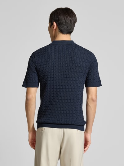 Selected Homme Koszulka polo z czystej bawełny o kroju regular fit model 'MATTIS' Granatowy 5