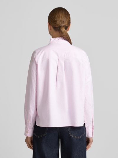 Tommy Hilfiger Comfort fit blouse met lange mouwen van puur katoen Roze - 5