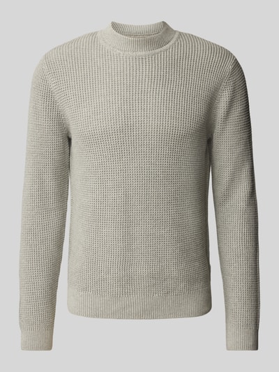 Jack & Jones Premium Gebreide pullover met ribboorden, model 'VIGGO' Rietgroen - 2