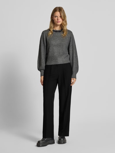 JJXX Wide fit stoffen broek met viscose, model 'Ellis'  - 1