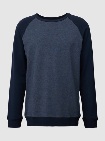 Schiesser Sweatshirt met raglanmouwen, model 'Mix + Relax' Marineblauw - 2