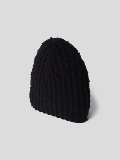 Roberto Collina Beanie aus Kaschmir-Woll-Mix Schwarz 2