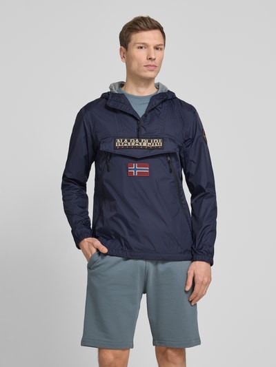 Napapijri Jacke mit Reißverschlusstaschen Modell 'Rainforest' Marine 4