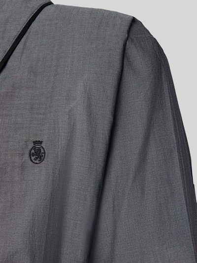 Tommy Hilfiger Regular fit badjas van puur katoen Grafiet - 2