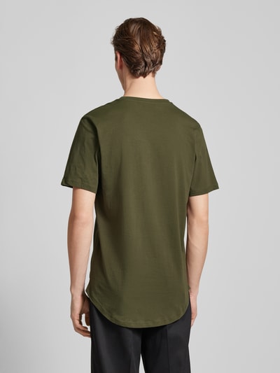 Jack & Jones T-Shirt mit abgerundetem Saum Modell 'ENOA' Oliv 5