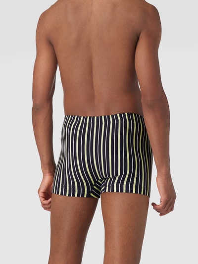 Schiesser Trunks mit Streifenmuster Dunkelblau 4