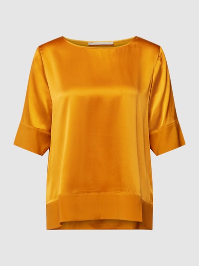 (THE MERCER) N.Y. Blusenshirt aus Seide mit Rundhalsausschnitt Rostrot 2