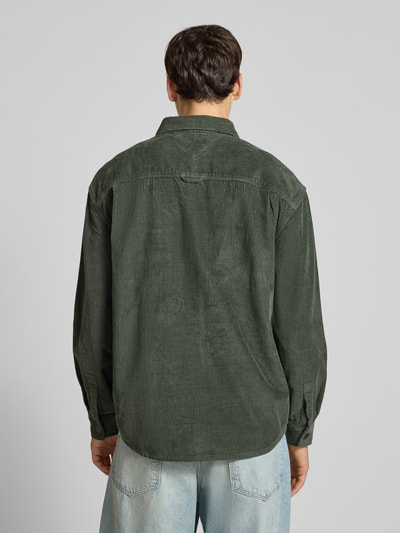 Tommy Jeans Relaxed Fit Cordhemd aus reiner Baumwolle Dunkelgruen 5