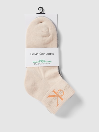 Calvin Klein Jeans Socken mit Label-Print im 2er-Pack Pflaume 3