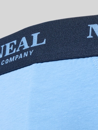 Produktfoto, Slip mit Label-Details im 3er-Pack von MCNEAL, jasnoniebieski bawełna-elastan, dopasowany krój, elastyczny pas, tekstura gładka