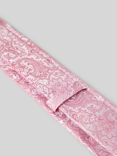 Produktfoto, Krawatte uit zuiver zijde met paisleymotief, klassiek model, labeldetail, breedte 7 cm, Krawatte aus Seide met Paisley-Muster (6 cm) van Monti.