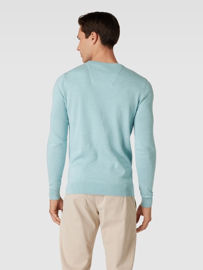 Tom Tailor Gebreide pullover met labelstitching, model 'BASIC' Mintgroen - 5