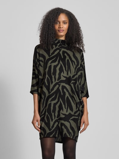 Apricot Minikleid mit Rollkragen Khaki 4