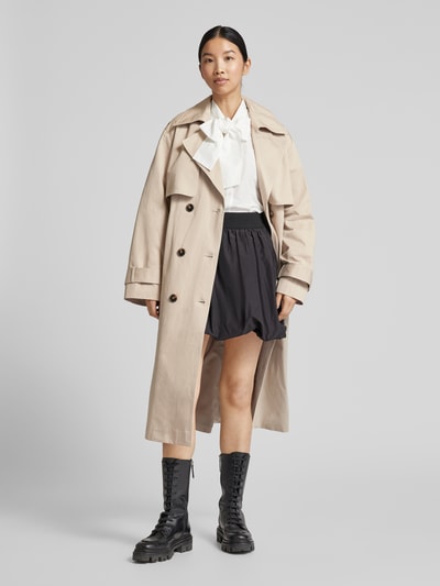 Jake*s Collection Trenchcoat mit doppelreihiger Knopfleiste Beige 1