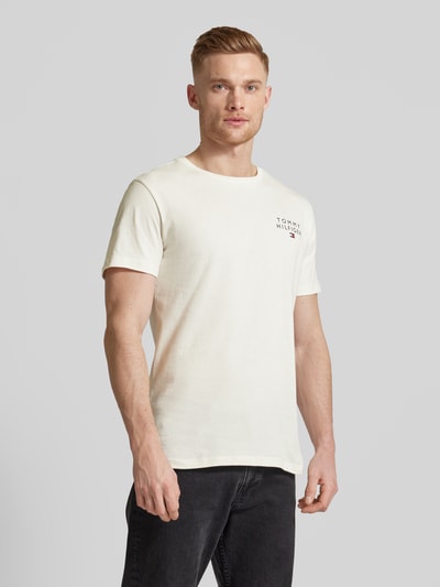 Tommy Hilfiger T-shirt z okrągłym dekoltem Piaskowy 4