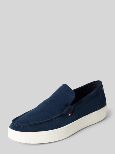 Tommy Hilfiger Loafer aus Rindsvelours Dunkelblau 1