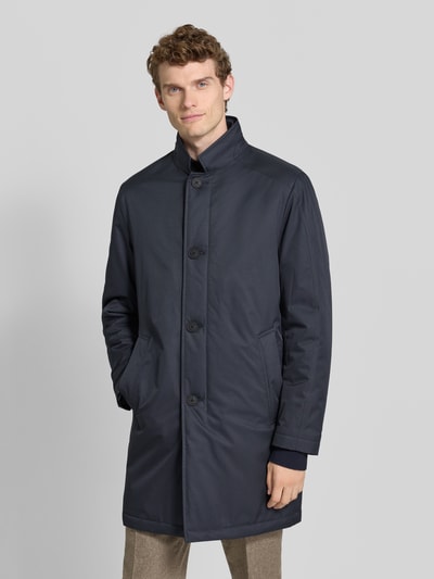 Roy Robson Płaszcz nylonowy ze stójką i wpuszczanymi kieszeniami Granatowy 4