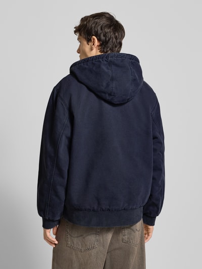 Carhartt Work In Progress Jack met kangoeroezak en labeldetail Donkerblauw - 5